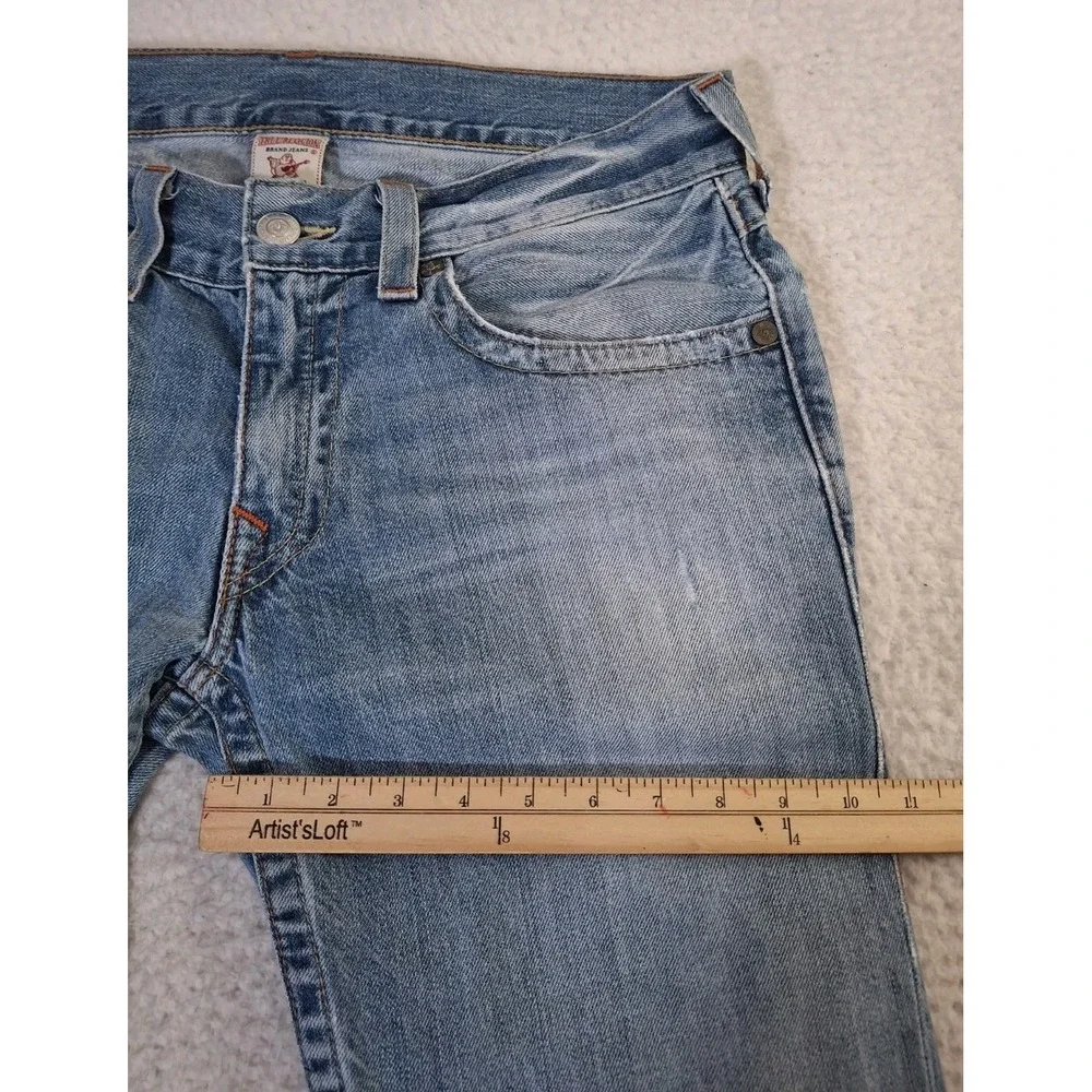 True Religion Jeans Men's 33* (34x34) Ricky Relaxed Straight Distressed Made USA